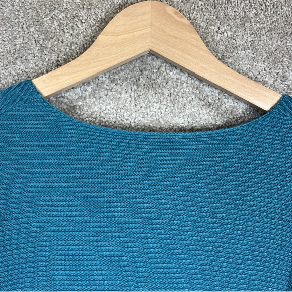 Ella Moss Sweater Womens Small Blue Long Sleeve Pullover Stretch Knit- 8653 - Picture 10 of 11